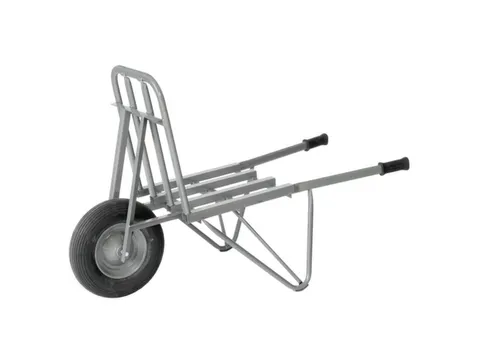 steen-/tegelkruiwagen,HxBxD 940x600x1440mm,staal,grijs,lucht-banden