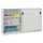 Schuifdeurkast 1200x2000x600mm 3 Oh Tussenwand Cilinderslot Ral7035