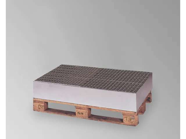 Bac De Rétention Palettisable 2X200L Vol. De Rétention 210L Acier