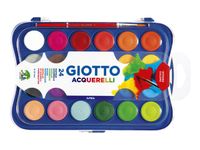 Gouache Giotto 30mm doos à 24 kleuren met penseel