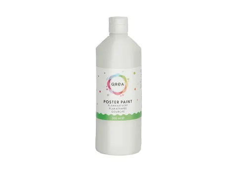 Plakkaatverf Qrea wit 500ml