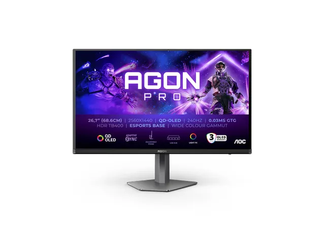 Monitor 26.7 inch Panel resolution 2560x1440, Max Refresh rate