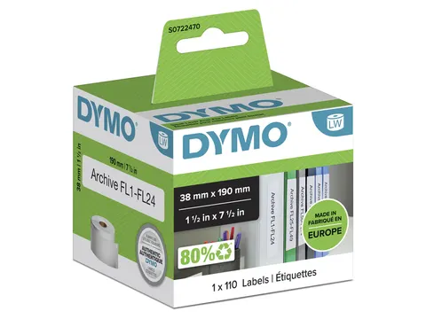 Etiket Dymo 99018 Labelprint Ordner Smal 38x190mm S0722470