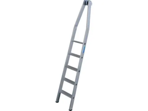 ladder-bovenladder,5,treden m. R13-laag,aluminium