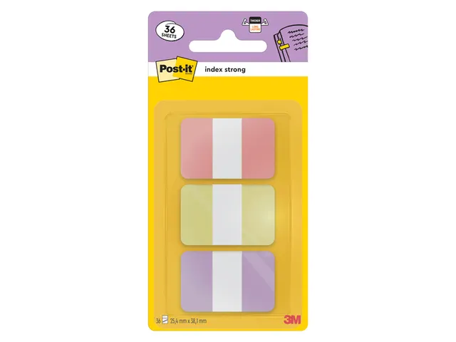 Indextabs Post-it 686-3SUN 25.4x38.1mm Strong