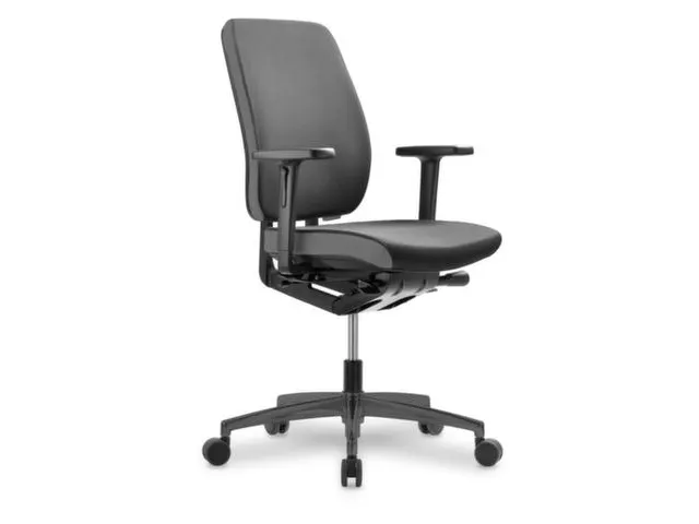 Siège de bureau Globeline Comfort avec accoudoirs noir/anthracite