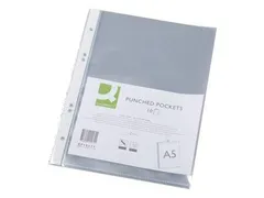 Geperforeerde Showtas A5 6-gaats Glashelder 100mic Pak 10 Stuks