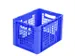 Euronorm Stapelkrat Pp 270x400x300mm Wand/bodem Open Blauw 26l