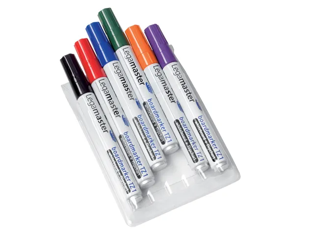 Viltstift Legamaster TZ 1 whiteboard rond 1.5-3mm assorti set à 6 stu