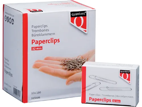 Paperclip Quantore R2 32mm kort