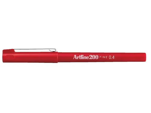 Fineliner Artline 200 rond fijn rood