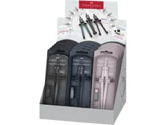 Snelverstelpasser Faber-Castell Stream 15st. display blackstone, shiny