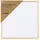 Canvaspaneel Creativ Company met lijst 158x158mm wit