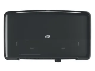 Tork 555508 T2 Twin Mini Jumbo Toiletpapier Dispenser Elevation Zwart - 2