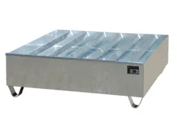 Opvangbak 4x200l Opvangvol 410l 410x1200x1200mm Profielrooster