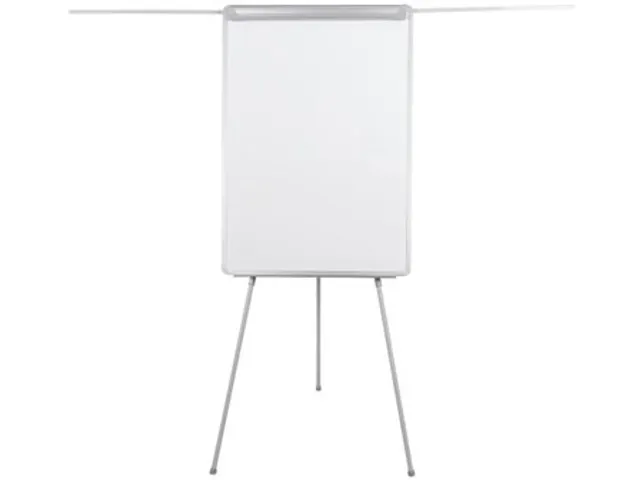 Flipchart Magnetisch Met Zijarmen Uitschuifbaar 100x70cm Lichtgrijs