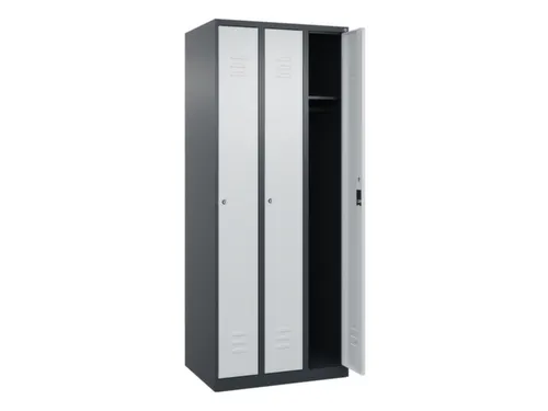 locker,HxBxD 1850x750x500mm,3vak,vak B 250mm,cil.-slot,staand op vloer