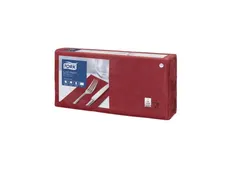 Tork 477422 Lunchservet 33x33cm 2-laags 1/8 vouw 10x200 Bordeauxrood