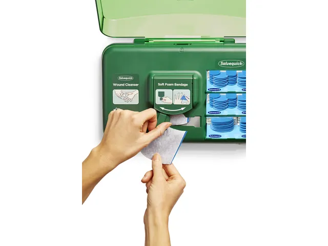 Wond dispenser Cederroth Salvequick blauw