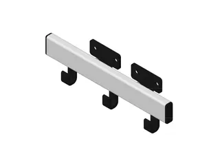 Pro-line Wandgarderobe 3 Haken Grijs zwart - 4