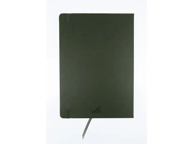 Schetsboek Kangaro A4 forest green PU HC 80 vel 140gr roomwit met elas