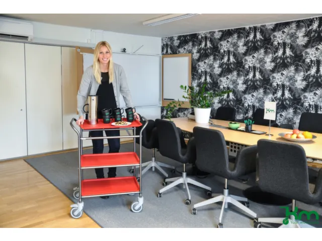 serveerwagen,draagverm. 150kg,3etage(s),laadvl. LxB 600x450mm,blauw