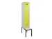 locker met bank,voor scheiding van kleding,HxBxD 2120x400x815mm,1vak
