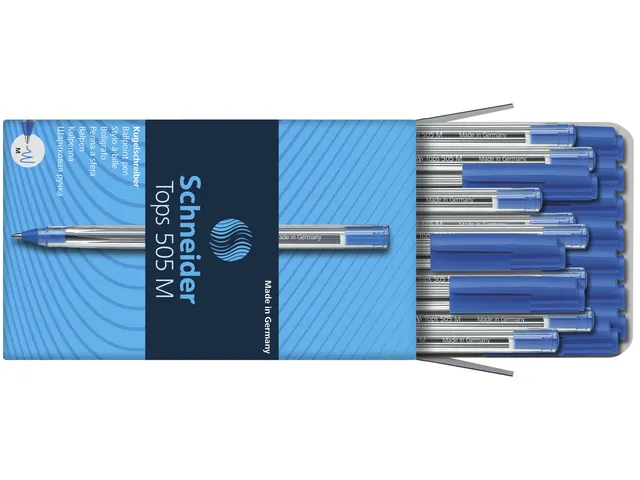 Balpen Schneider Tops 505 blauw medium