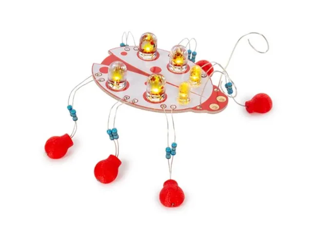 Educatieve soldeerkit, The Lady, lieveheersbeestje, SMD-componenten