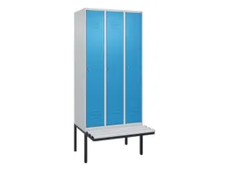 locker voor scheiding van kleding,HxBxD 2120x900x815mm,3vak