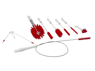 Hygiene 5358-4 Shake borstelset rood set speciale borstels FDA - 1