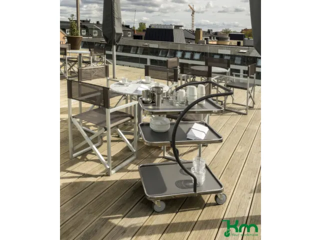 etagewagen,draagverm. 120kg,3etage(s),laadvl. LxB 595x360mm,grijs