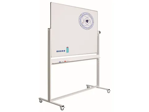 Kantelbord whiteboard 120x150cm dubbelzijdig emaille RC-10 profiel
