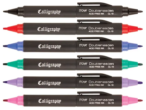Kalligrafiepen Itoya CL10 1.5mm én 3.0mm penpunt blauw
