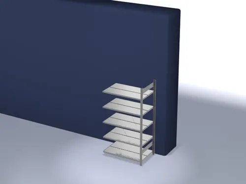 Inhaakstelling Aanbouwveld 1750x1010x635mm 5Legborden Dubbelzijdig