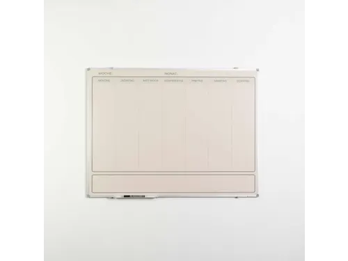 Weekplanner Elegance Duits softline profiel 8mm 90x120cm aluframe