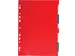 intercalaires pour ft A4, en PP 12/100e, 12 onglets, couleurs assortie