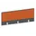 baliepaneel bureau aanbouw achter MS-donkergrijs BN3012-oranje 1200mm