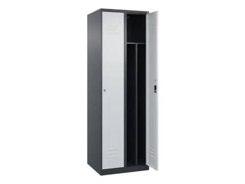 locker voor scheiding van kleding,HxBxD 1850x600x500mm,2vak
