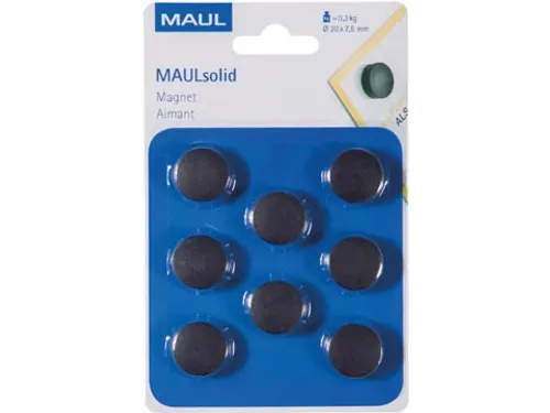 magneet Solid 20 mm trekkracht 300 gr 8 stuks