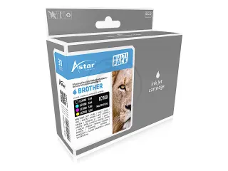 Astar Brother LC1100VALBPDR DCP/MFC Inkt CMYK Rebuilt set van 4 - 1