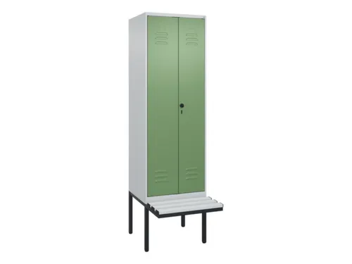 locker voor scheiding van kleding,HxBxD 2120x600x815mm,2vak