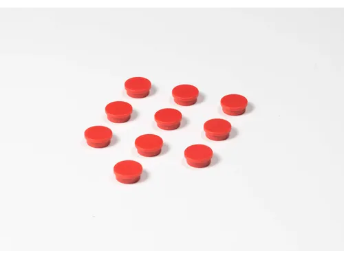 Memomagneten Smit Visual Rond 20mm Rood 10 stuks