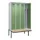 locker met bank,voor scheiding van kleding,HxBxD 2120x1200x815mm,4vak