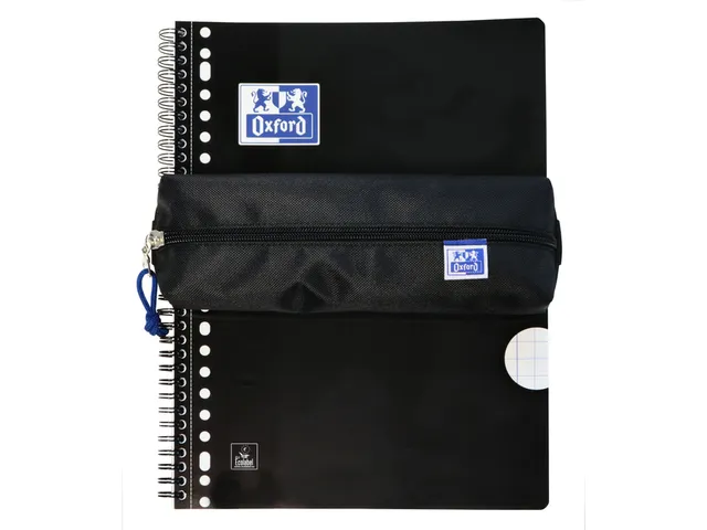 Pennenetui Oxford rechthoek zwart