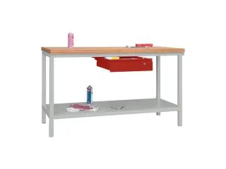 Werkbank 900x1500x700mm 1lade Frame/behuizing Ral7035 Front Ral3000 - 2