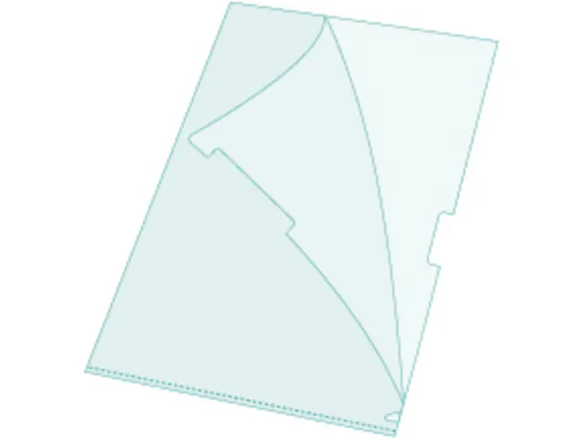 Zakje Met 10 L-Mappen Gladde Polypropyleen 0.12mm A4 Transparant