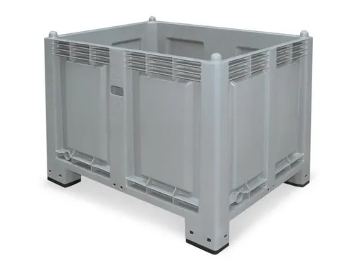 Maxi-container 550 Liter HxBxD 850x1200x800mm Pp 4Voeten Grijs
