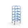 verzamelwagen,draagverm. 150kg,5etage(s),open,laadvl. LxB 610x410mm