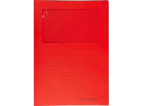 L-Map Met Venster A4 120 Grams 100 stuks Rood